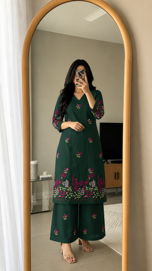 Gulnaar Bloom Kurta Set