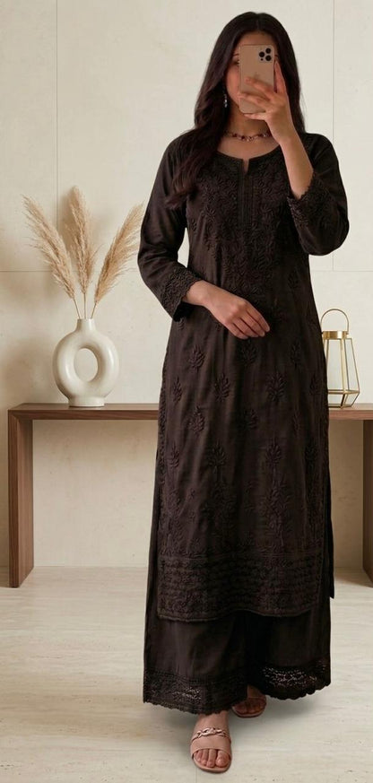 Nazakat Authentic Lucknowi Kurta Set