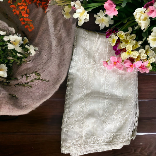 Chikankari Dupatta