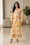 GD Raahi Gulabi Dhaga Kurta Set-Yellow